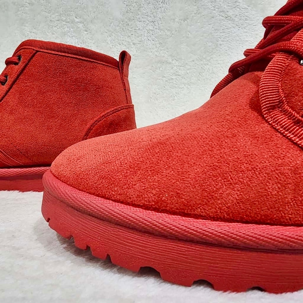 Kayleen By Los Angeles Red Winter Sneaker Bootie - Picture 3 of 11